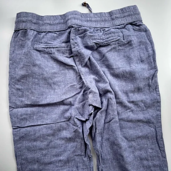 Linen Blue Style Pants - Picture 4 of 5